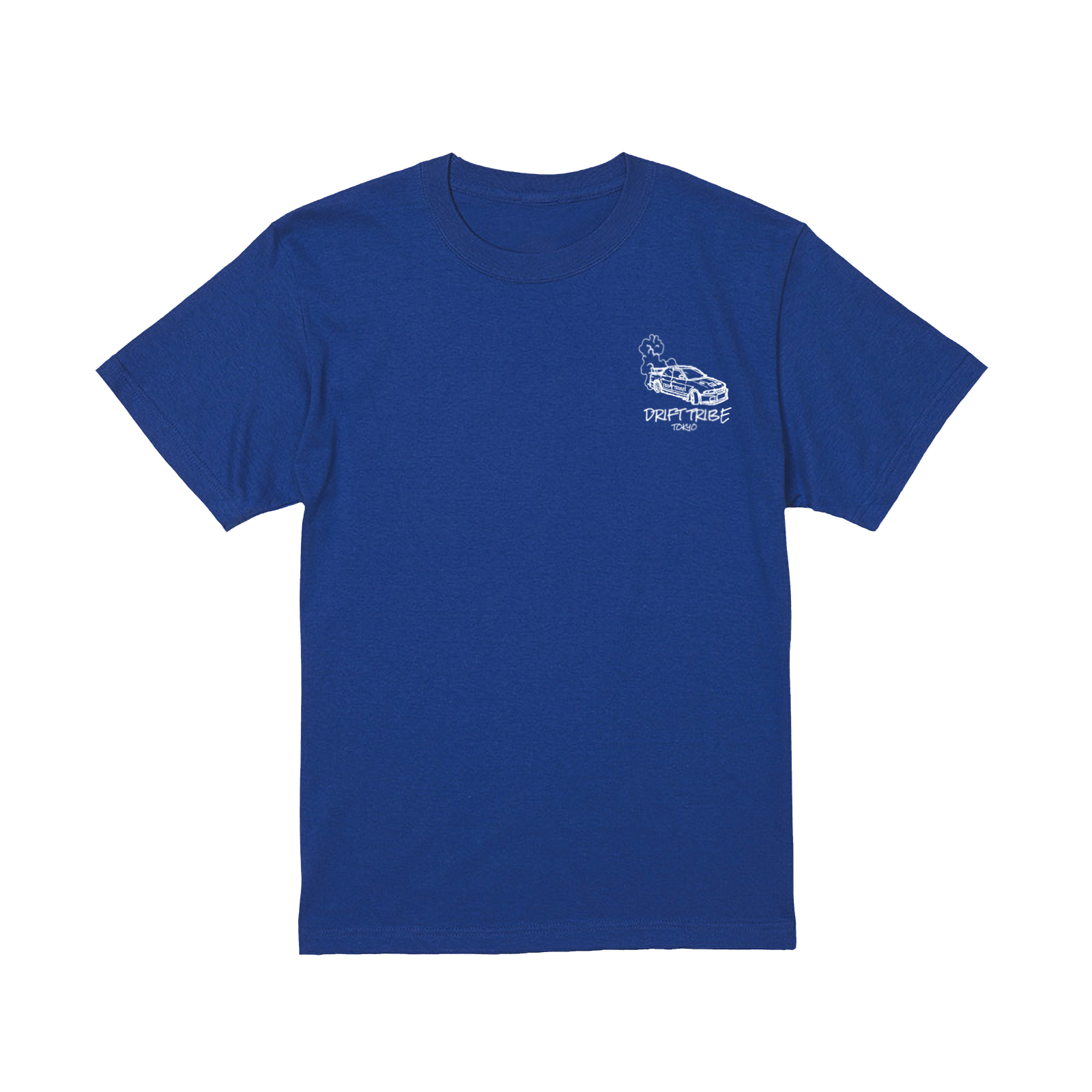 Blue DRIFT TRIBE Logo Printed T-Shirt – IDENTITY STORE JAPAN